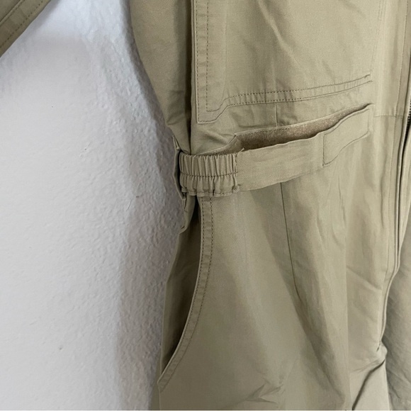 GOOD AMERICAN Womens Flight Suit Romper Size 5 Postal Khaki - Picture 14 of 15